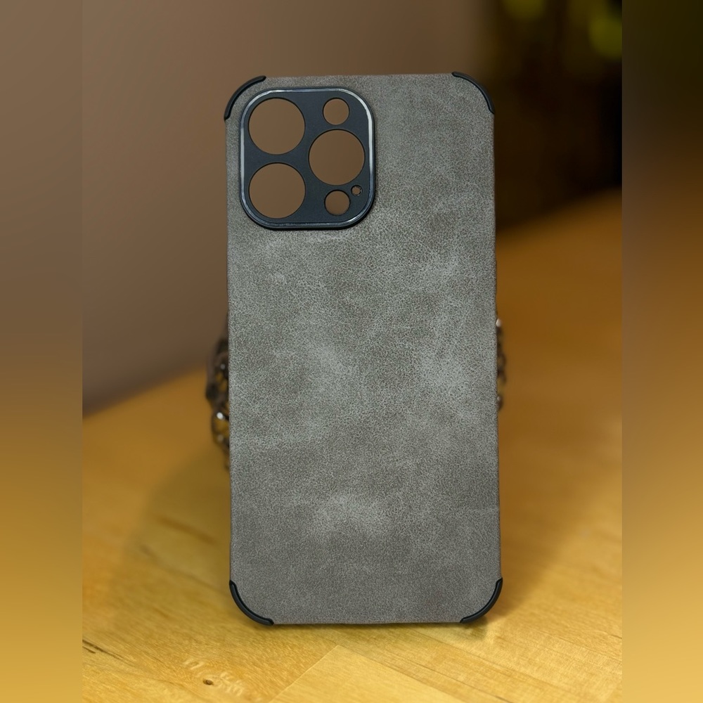 New case for iPhone 14 pro max soft touch phone case grey cover